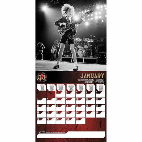 AC/DC Square Calendar 2025: 2 - Calendars By AC/DC