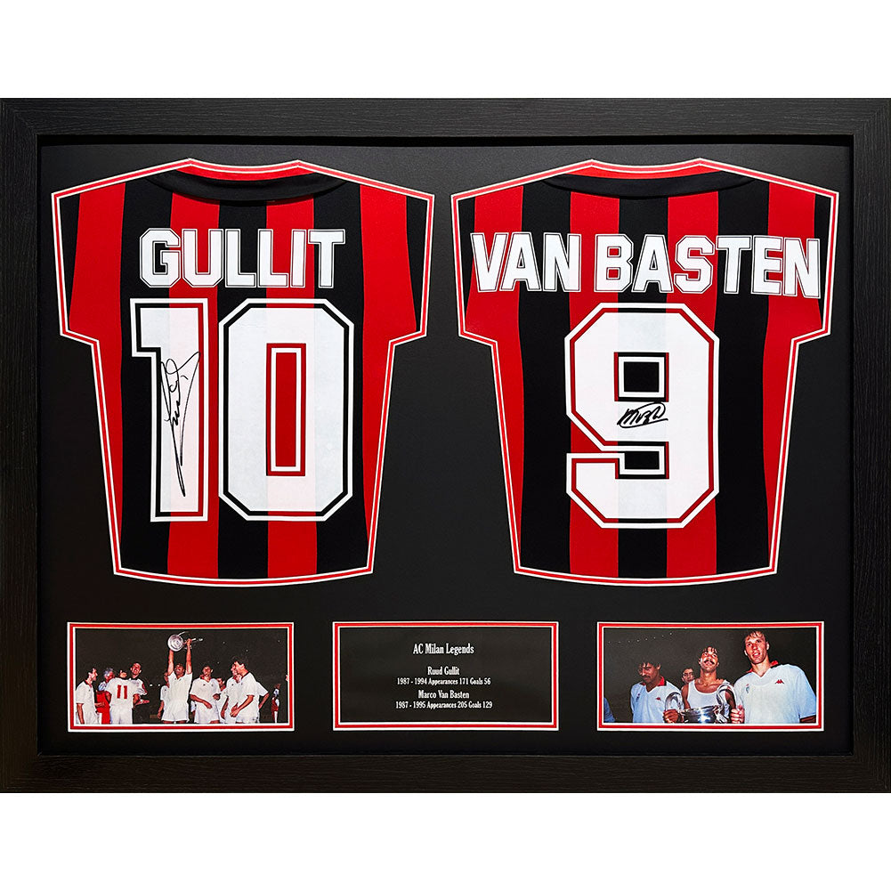 AC Milan 1988 Signed Gullit & Van Basten Shirts: 1 - Signed Memorabilia By AC Milan