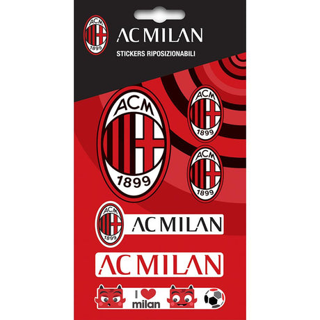 AC Milan Vinyl Sticker Set of 6: 1 - Stickers By AC Milan