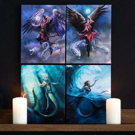 Air Element Sorceress Canvas Plaque: 5 - Wall Art By Gift Moments