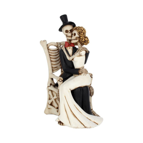 For Better, For Worse Gothic Sugar Skull Bride Groom Figurine Wedding Ornament Default Title - Figurines Medium (15-29cm) at Gift Moments