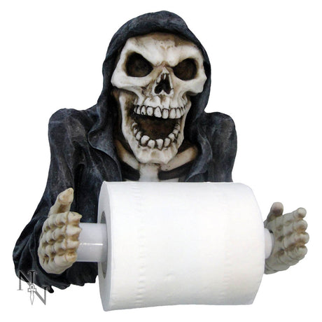 Skeleton Grim Reapers Revenge Toilet Roll Paper Holder Default Title - Toilet Roll Holders at Gift Moments