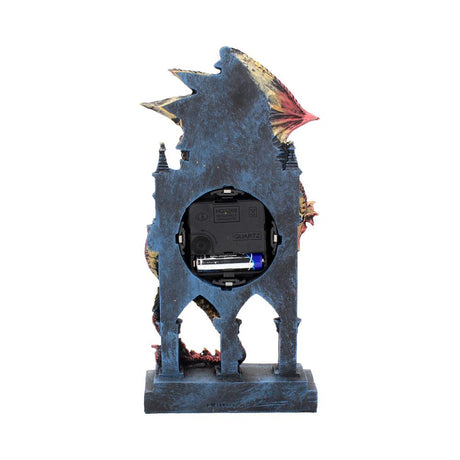 Red Dragon Gothic Fantasy Time Guardian Clock - Clocks at Gift Moments