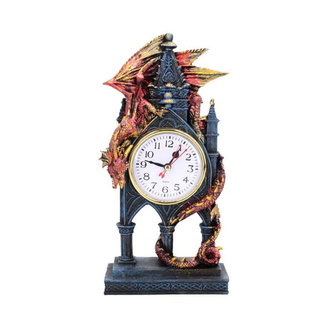 Red Dragon Gothic Fantasy Time Guardian Clock Default Title - Clocks at Gift Moments