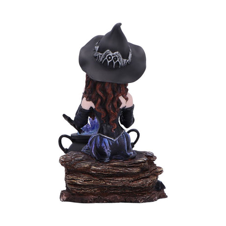 Alvina Witch Figurine with Owl and Cauldron: 4 - Figurines Medium (15-29cm) By NN Designs