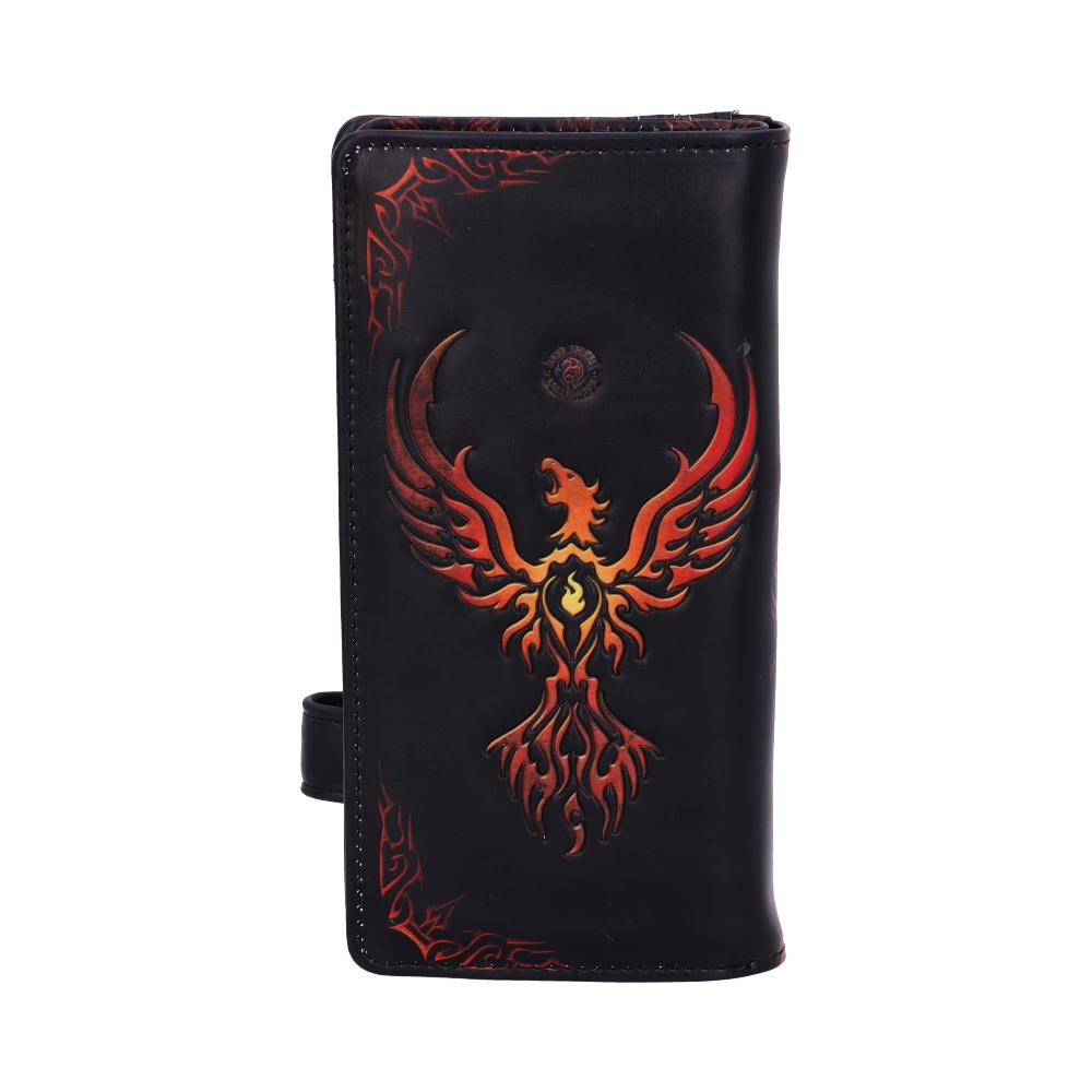 Anne Stokes Phoenix Rising Mythical Bird Embossed Purse: 4 - Purses By Anne Stokes