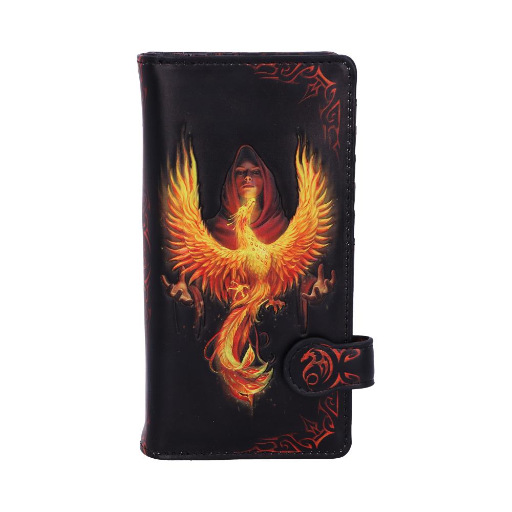 Anne Stokes Phoenix Rising Mythical Bird Embossed Purse: 2 - Purses By Anne Stokes