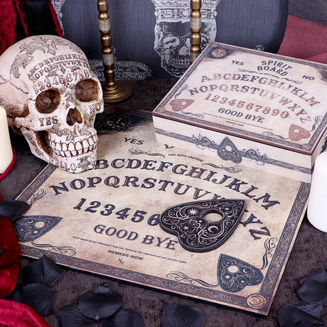 Antiqued Beige Spirit Talking Board with Planchette: 1 - Ouija & Spirit Boards By NN Designs