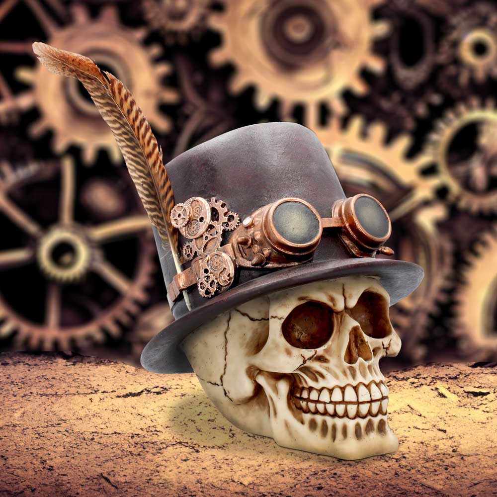 The Aristocrat steampunk alternative skull figurine: 1 - Figures & Collectables By Gift Moments