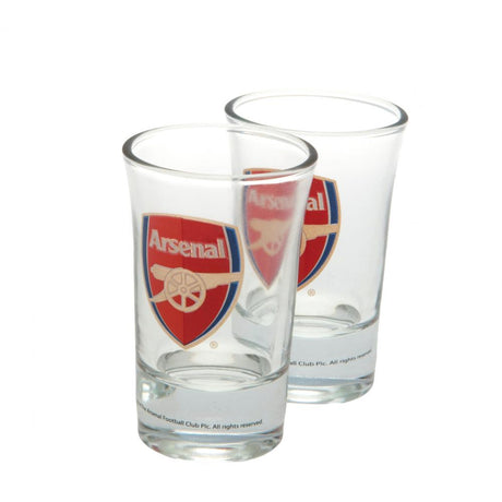 Arsenal FC 2pk Shot Glass Set: 3 - Glassware By Arsenal