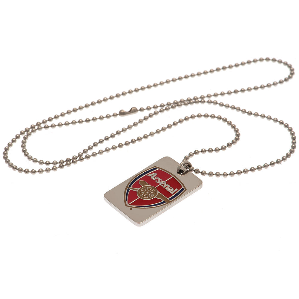 Arsenal FC Enamel Crest Dog Tag & Chain: 3 - Jewellery By Arsenal