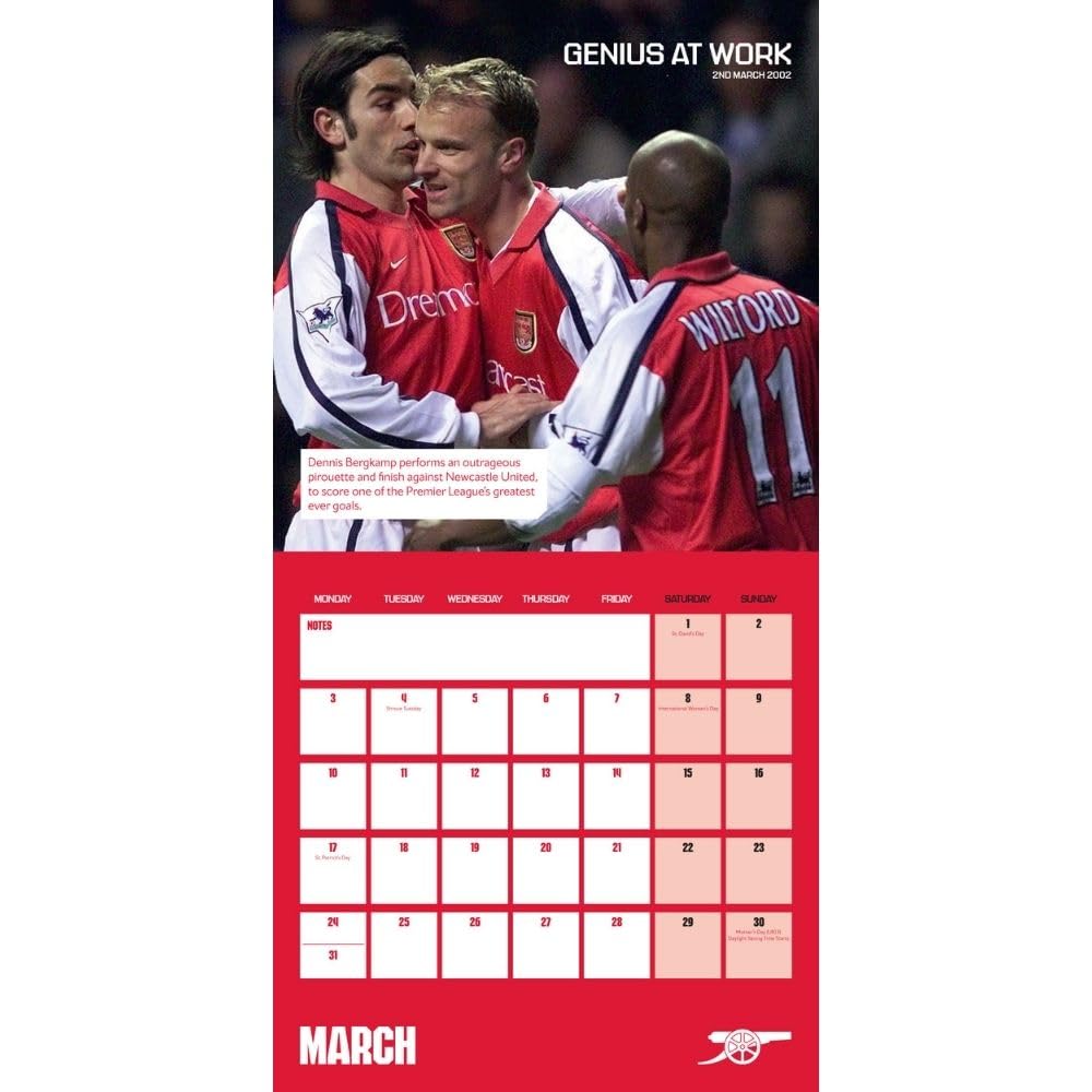 Arsenal FC Legends 2025 Square Calendar: 2 - Calendars & Planners By Arsenal