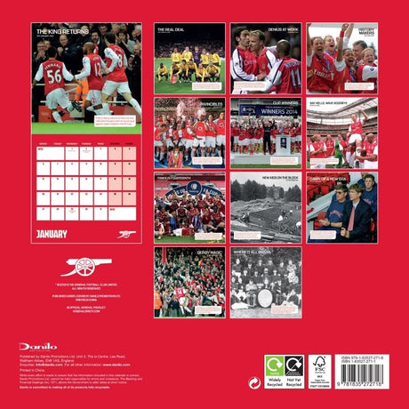 Arsenal FC Legends 2025 Square Calendar: 4 - Calendars & Planners By Arsenal