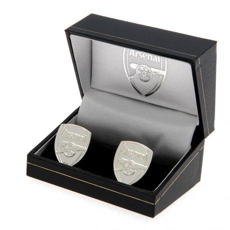 Arsenal FC Silver Plated Formed Cufflinks: 1 - Cufflinks & Tie Slides By Arsenal