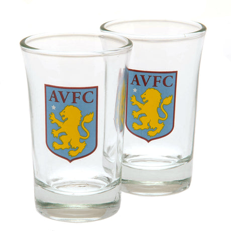 Aston Villa FC Shot Glass Set of 2: 3 - Glassware By Aston Villa