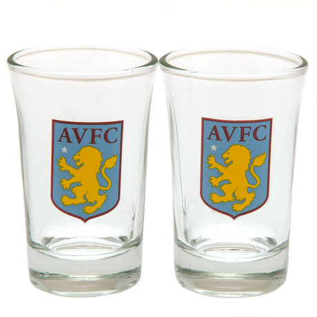 Aston Villa FC Shot Glass Set of 2: 2 - Glassware By Aston Villa