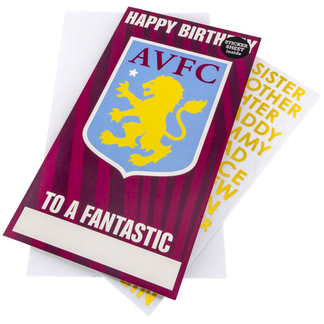 Aston Villa FC Personalised Birthday Card: 1 - Greeting Cards By Aston Villa