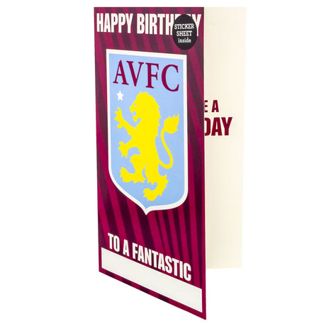 Aston Villa FC Personalised Birthday Card: 2 - Greeting Cards By Aston Villa