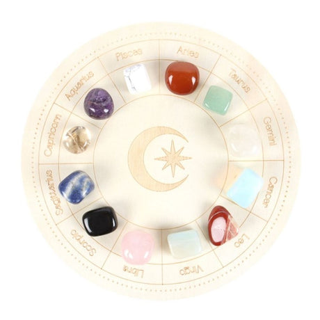 Astrology Wheel Crystal Grid Set: 3 - By Gift Moments