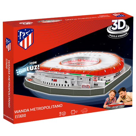 Atletico Madrid 3D Stadium Puzzle with LED: 4 - Puzzles & Games By Atletico Madrid