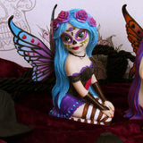 Azula Figurine Sugar Skull Fairy Ornament: 1 - Figurines Small (Under 15cm) By NN Designs