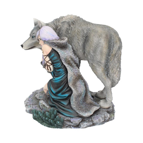 Protector Wolf Figurine by Anne Stokes Limited Edition Fantasy Wolf Ornament - Figurines Medium (15-29cm) at Gift Moments