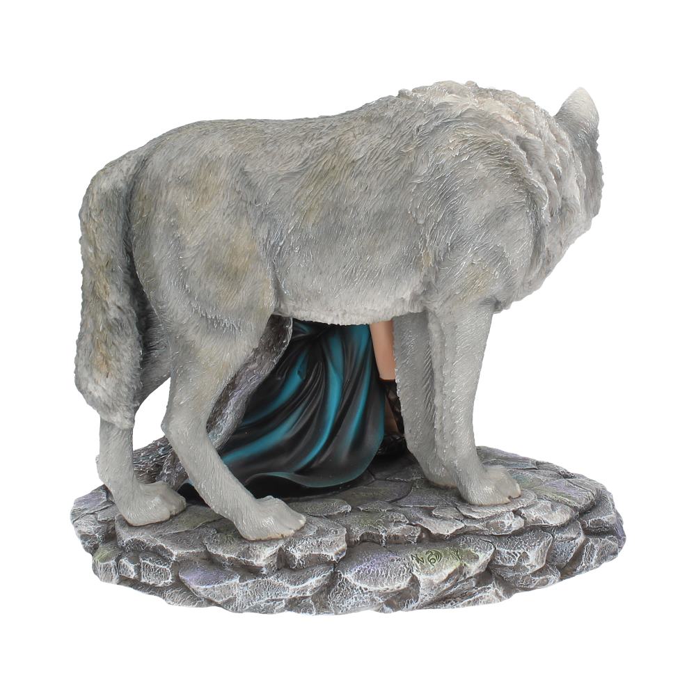 Protector Wolf Figurine by Anne Stokes Limited Edition Fantasy Wolf Ornament - Figurines Medium (15-29cm) at Gift Moments