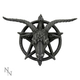 Baphomet Head Goat God Deity Pentagram Wall Plaque Default Title - Wall Hanging Sculptures at Gift Moments