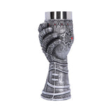 Medieval Knight Gauntlet Wine Goblet Hand Painted - Goblets & Chalices at Gift Moments