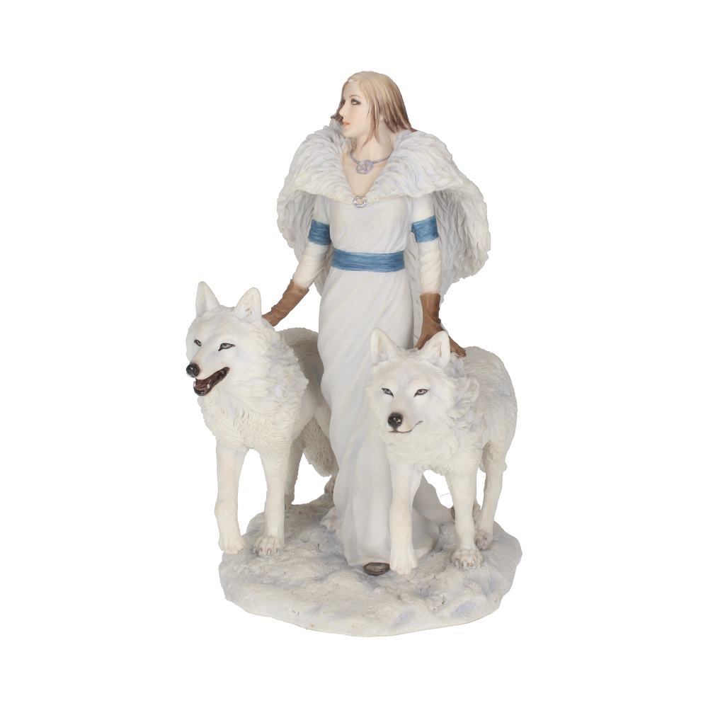 Anne Stokes Winter Guardians Wolf Companion Figurine - Figurines Medium (15-29cm) at Gift Moments