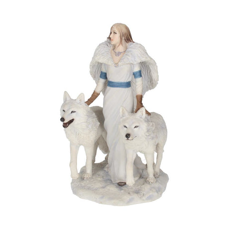 Anne Stokes Winter Guardians Wolf Companion Figurine - Figurines Medium (15-29cm) at Gift Moments