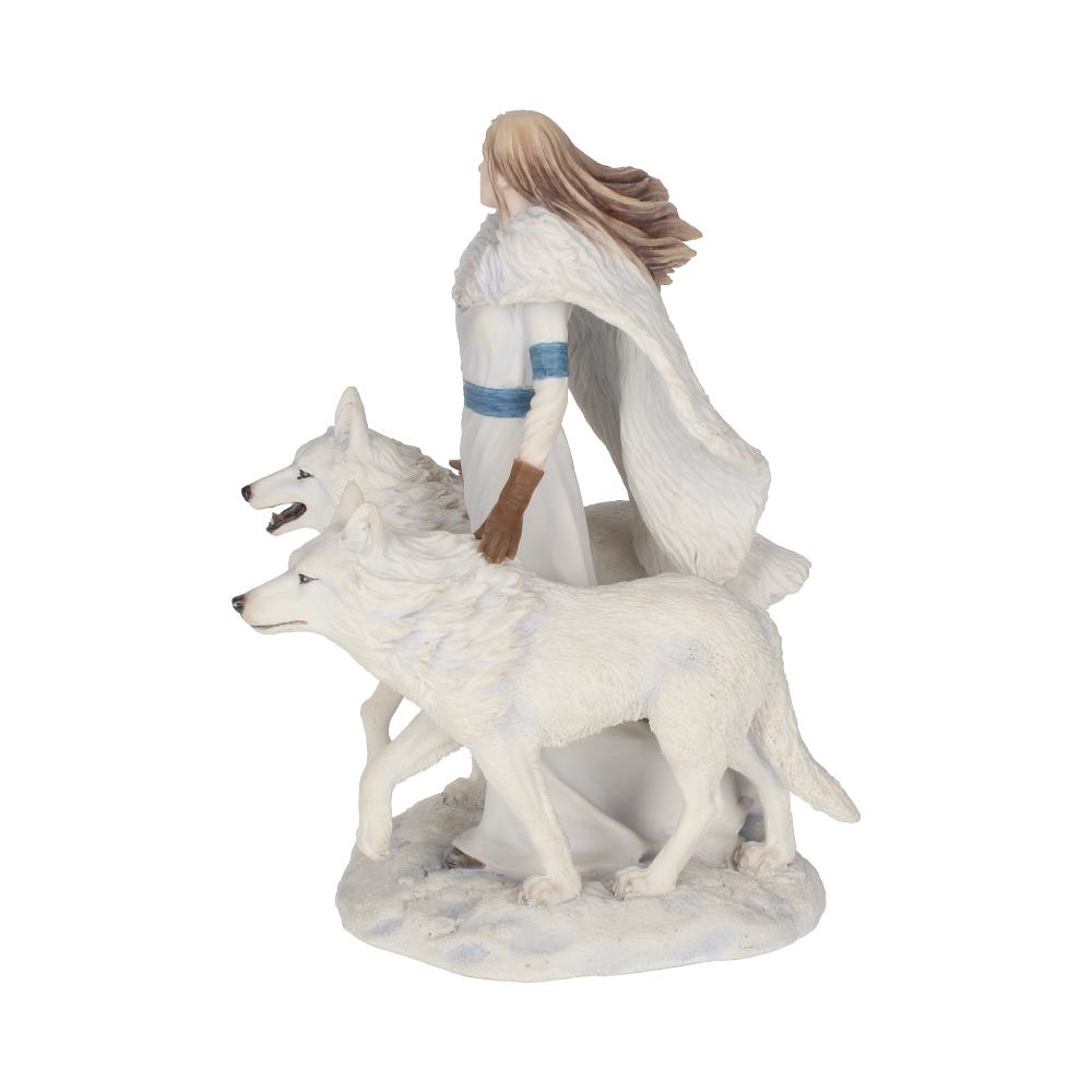 Anne Stokes Winter Guardians Wolf Companion Figurine - Figurines Medium (15-29cm) at Gift Moments