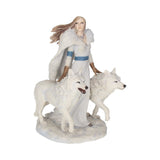 Anne Stokes Winter Guardians Wolf Companion Figurine Default Title - Figurines Medium (15-29cm) at Gift Moments