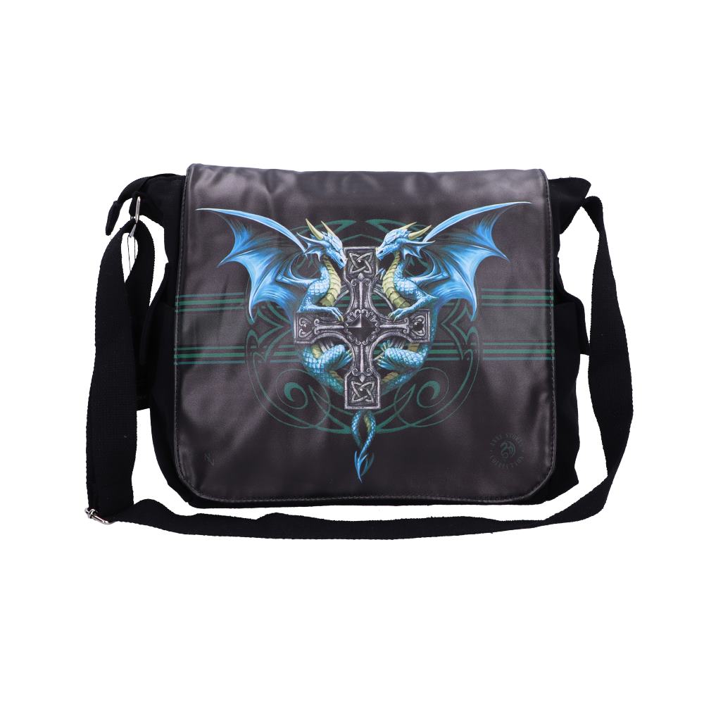 Gothic Fantasy Dragon Duo Messenger Bag by Anne Stokes Default Title - Bags at Gift Moments