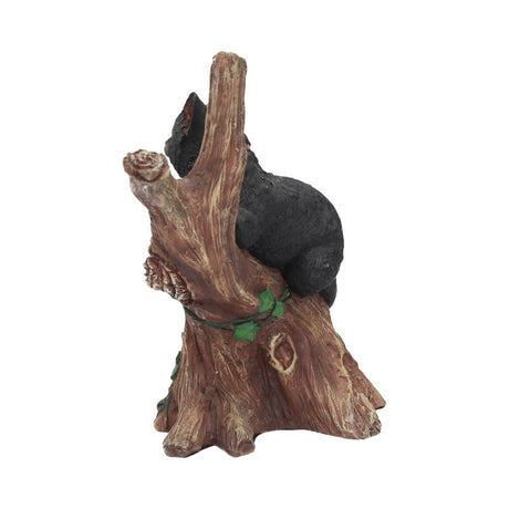 Onyx Cat in Tree Figurine Wiccan Witch Gothic Ornament - Figurines Medium (15-29cm) at Gift Moments