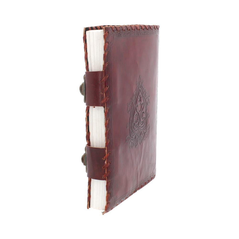 Spirit Board Clasping Embossed Leather Journal - Leather Journals at Gift Moments