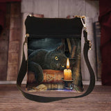 Small The Witching Hour Fantasy Witch Cat Shoulder Bag by Lisa Parker - Bags at Gift Moments