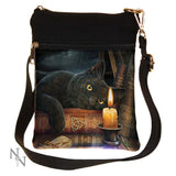 Small The Witching Hour Fantasy Witch Cat Shoulder Bag by Lisa Parker Default Title - Bags at Gift Moments