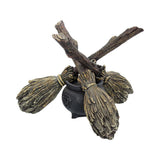 Witch Wiccan Witchcraft Broomstick Crystal Ball Holder - Crystal Balls & Holders at Gift Moments