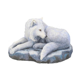 Guardian of the North Wolf Figurine by Lisa Parker Snowy Wolf Ornament Default Title - Figurines Medium (15-29cm) at Gift Moments