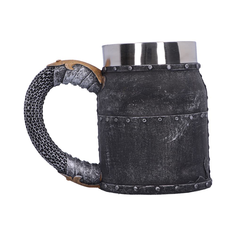 Crusader Medieval Knight Chainmail Tankard Historical Helmet Mug - Tankards at Gift Moments