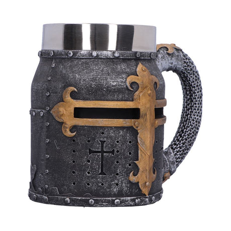 Crusader Medieval Knight Chainmail Tankard Historical Helmet Mug - Tankards at Gift Moments