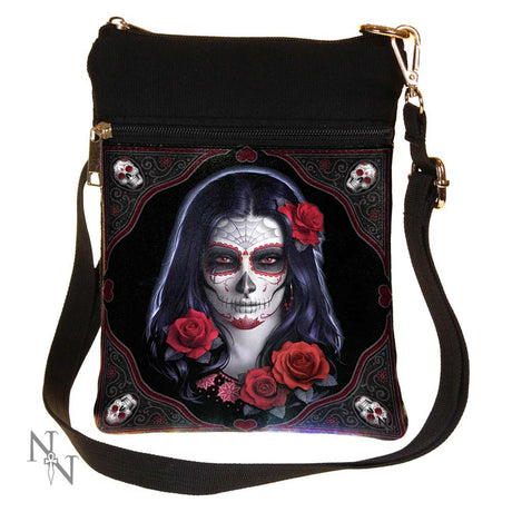 Small Sugar Skull Shoulder Bag by James Ryman Default Title - Bags at Gift Moments