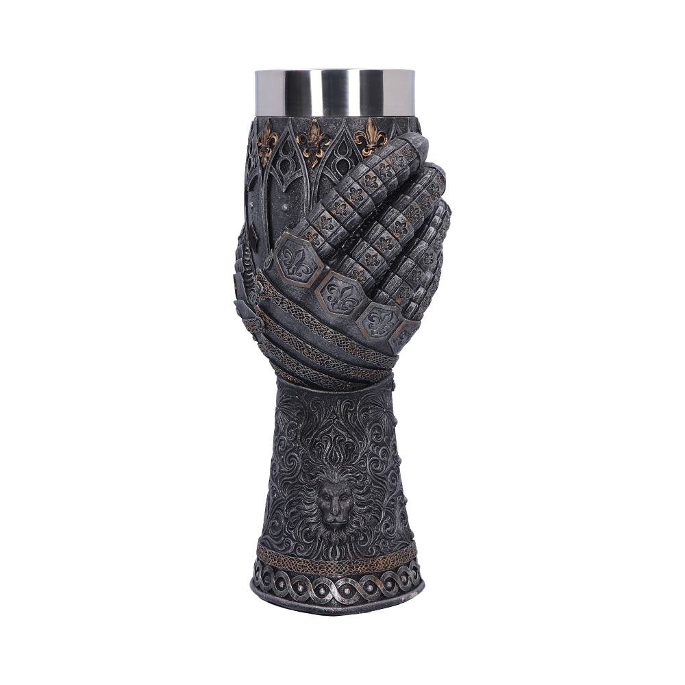 Medieval Lion Heart Gauntlet Armour Goblet - Goblets & Chalices at Gift Moments