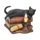 Witching Hour Cat Figurine by Lisa Parker Black Cat & Candle Ornament Default Title - Figurines Medium (15-29cm) at Gift Moments