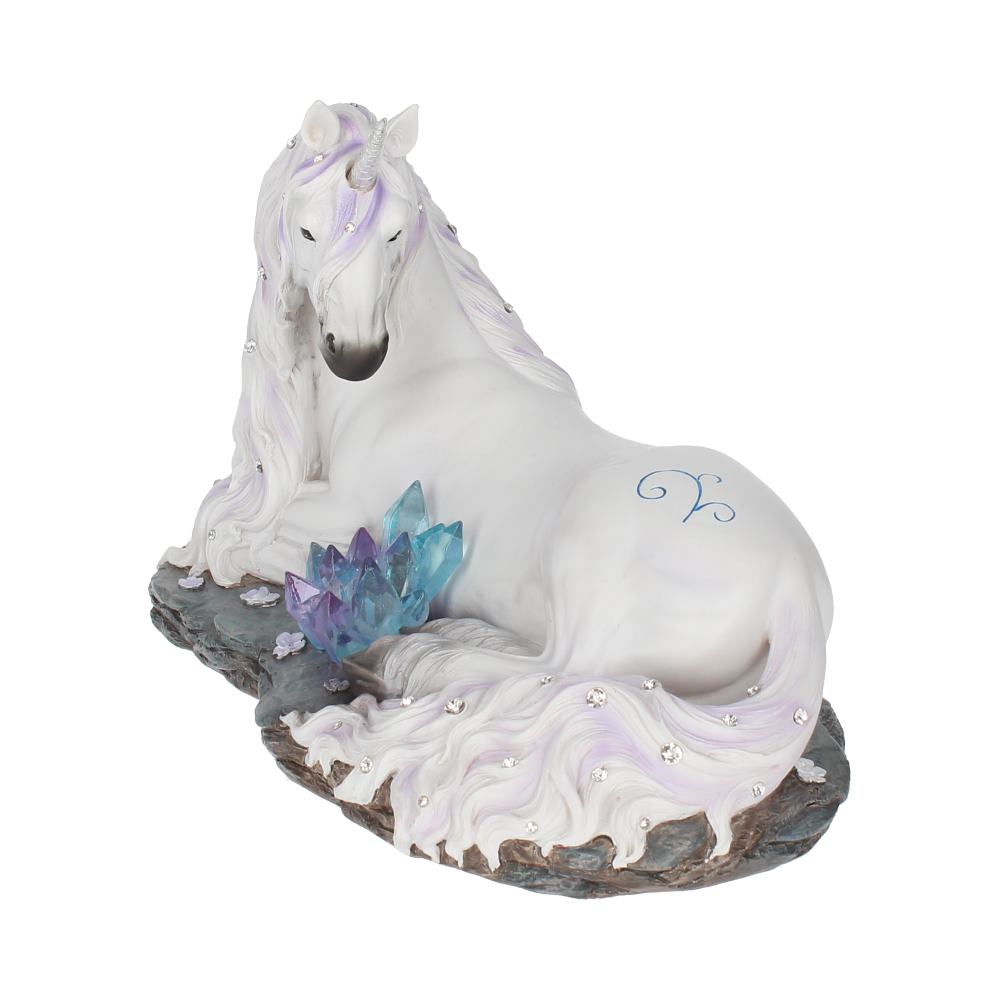 Jewelled Tranquillity Figurine White Unicorn and Crystal Ornament - Figurines Medium (15-29cm) at Gift Moments