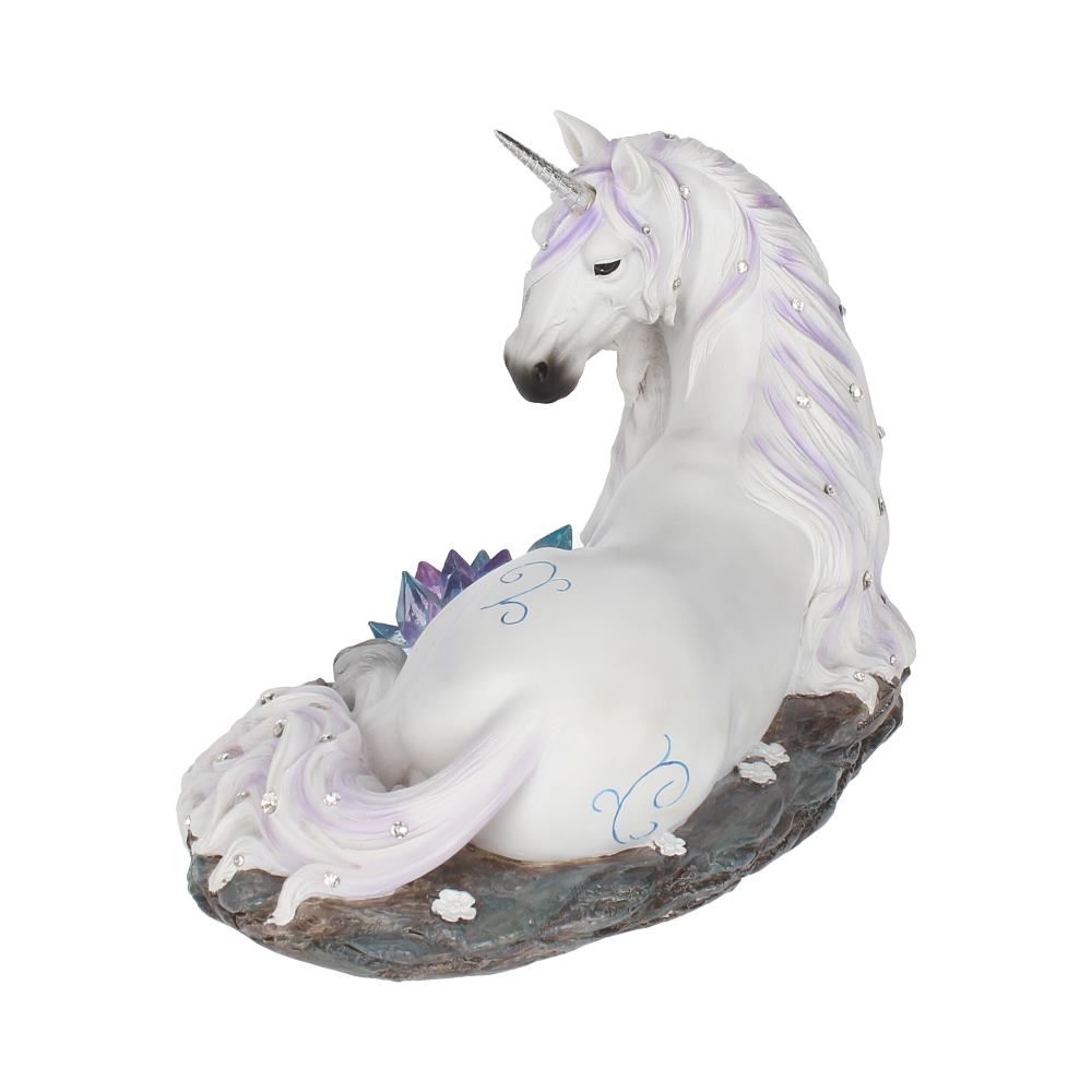 Jewelled Tranquillity Figurine White Unicorn and Crystal Ornament - Figurines Medium (15-29cm) at Gift Moments