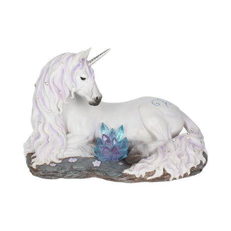 Jewelled Tranquillity Figurine White Unicorn and Crystal Ornament Default Title - Figures & Collectables at Gift Moments