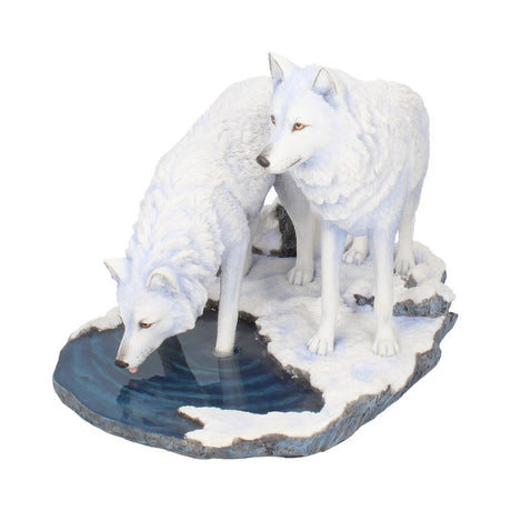 Warriors of Winter Wolf Figurine by Lisa Parker Snowy Wolf Ornament - Figurines Large (30-50cm) at Gift Moments