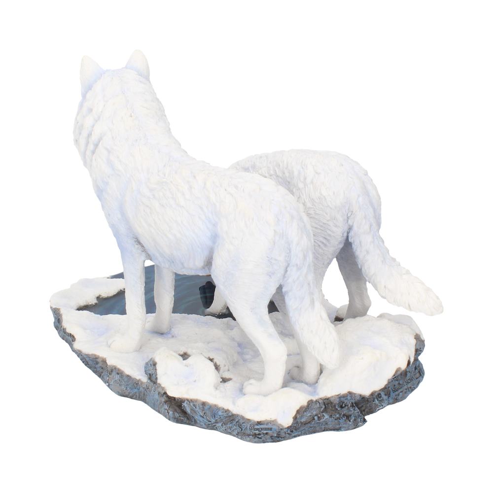 Warriors of Winter Wolf Figurine by Lisa Parker Snowy Wolf Ornament - Figurines Large (30-50cm) at Gift Moments